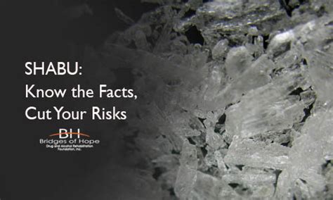 Shabu: Know the Facts, Cut Your Risks .